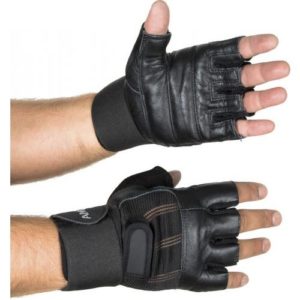 γάντια άρσης βαρών με ελαστικό περικάρπιο (l) amila -83216-