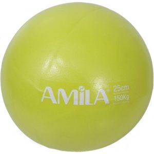 μπάλα pilates 25cm 150gr amila πράσινο ανοιχτό -48429-